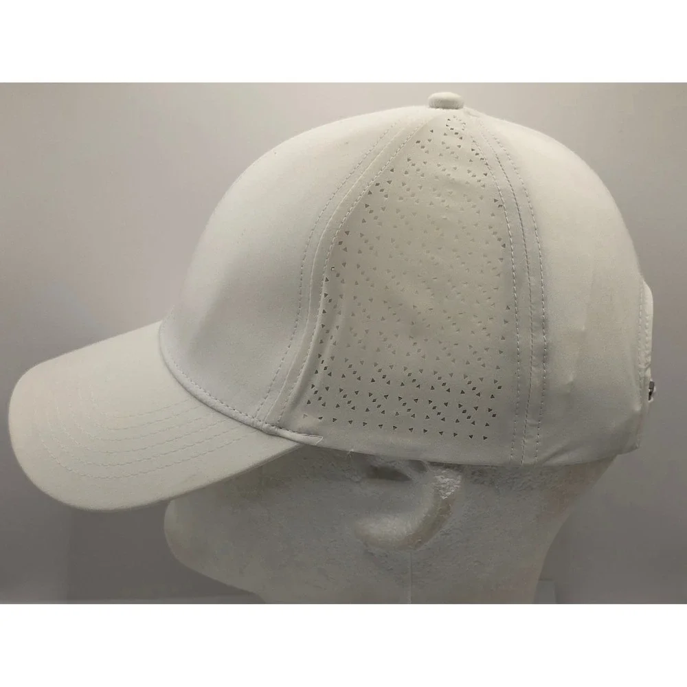 GAIAM Women's White Perforated‎ Baseball Cap Strapback Casual lightweight Hat